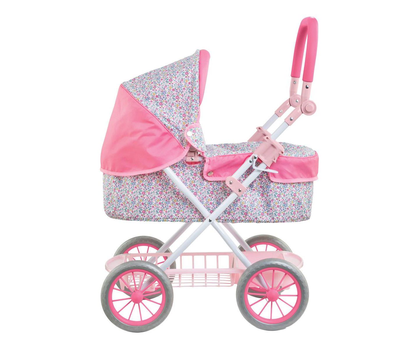 Детская кукла Corolle Mon Grand Poupon Adjustable-Handle Foldable Baby Doll Carriage (Fits Dolls 14"-20"), Ages 3+ — фото 3