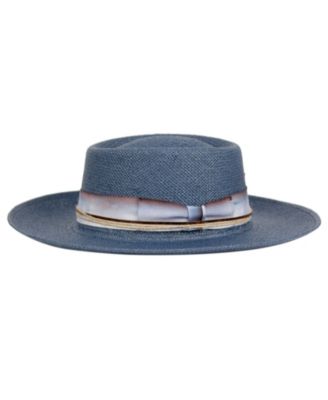 Straw Pork Pie Fedora Hat