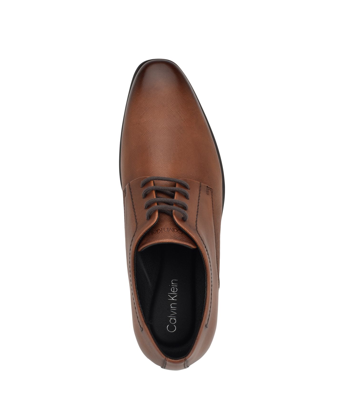 Мужские туфли Calvin Klein Dearl Lace-Up Dress Loafers, цвет: Средний коричневый — фото 4