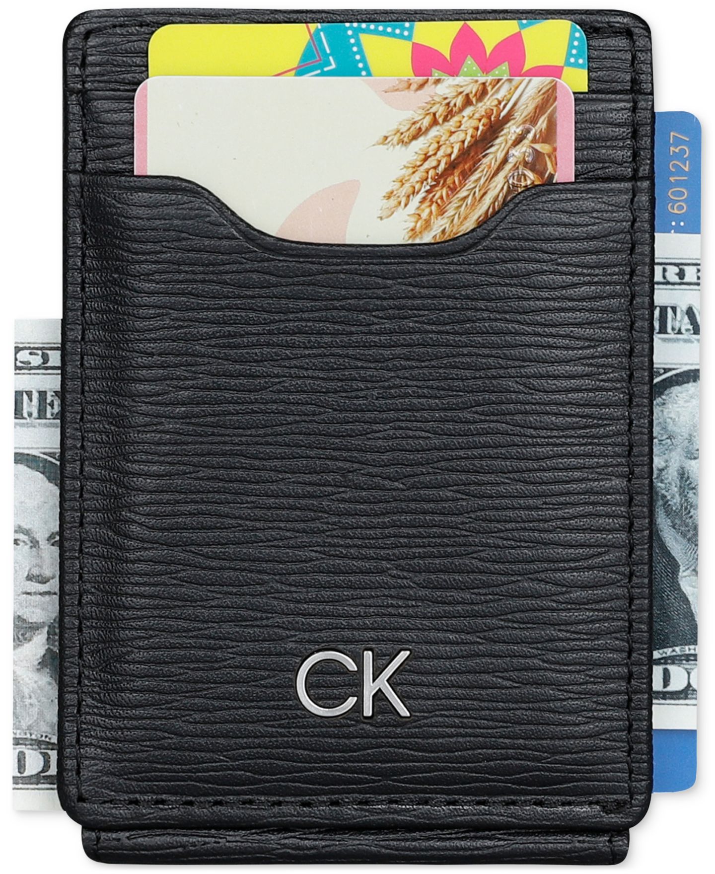 Мужской кошелёк Calvin Klein CK Logo Wallet, цвет: Чёрный — фото 4
