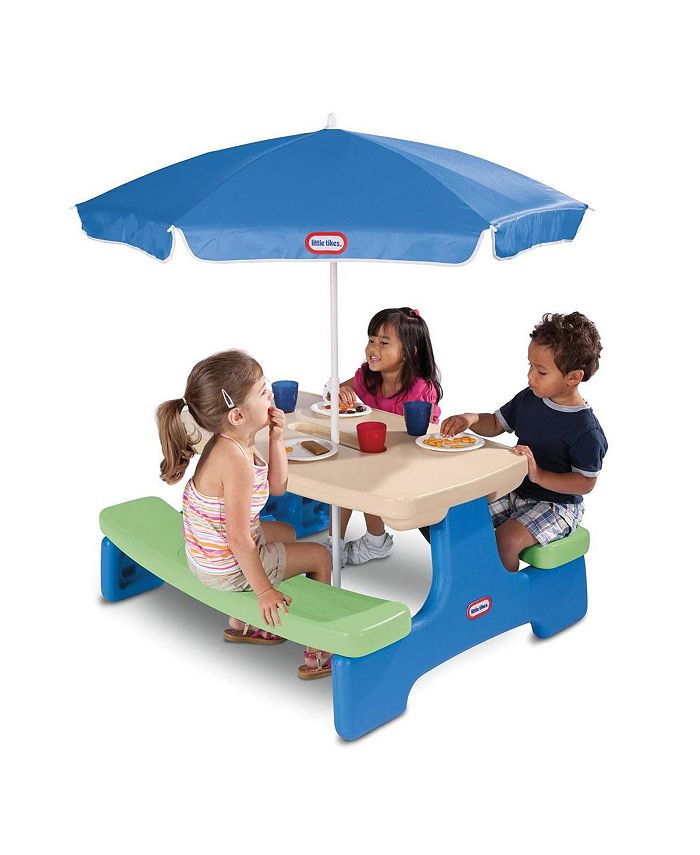 Little Tikes Easy Store Picnic Table with Umbrella - Macy's