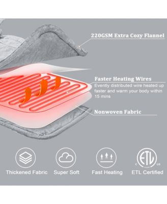 Weighted Electric Heating Pad for Neck and Shoulders, 22" x 19"