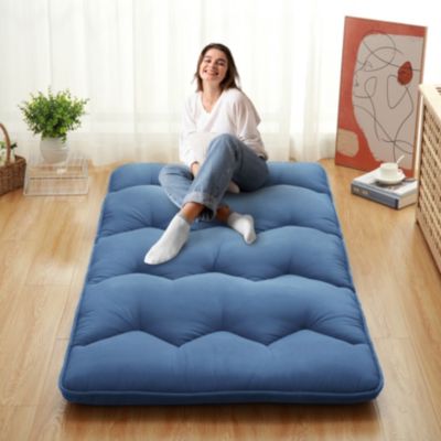 Futon Mattress Floor Mattress Pad Portable Dorm Sleeping Pad, Twin Size