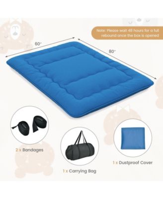 Camping Futon Mattress with Washable Cover and Carry Bag for Easy Storage