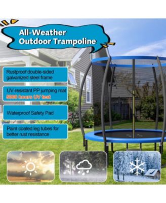 8 Feet ASTM Approved Recreational Trampoline with Ladder
