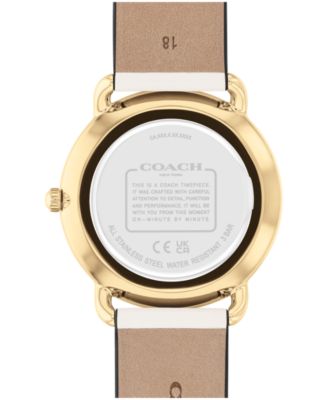 Women's Elliot Chalk Leather Strap Watch 36mm