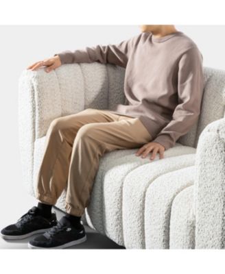 Lysander 41" Boucle Fabric Accent Club Chair