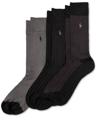 Polo Ralph Lauren Men s 3 Pk. Supersoft Birdseye Dress Socks Macy s