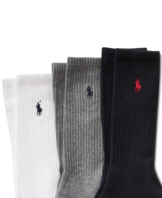 Men's Socks, Extended Size Classic Athletic Crew 3 Pack