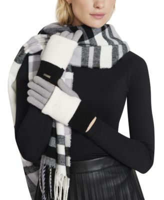 Women's Color-Blocked Long Cuff Magic Gloves
