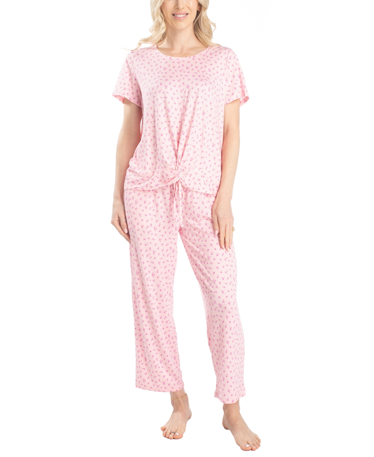 Women's Lounge Connection Pj Set - Navy squiggles