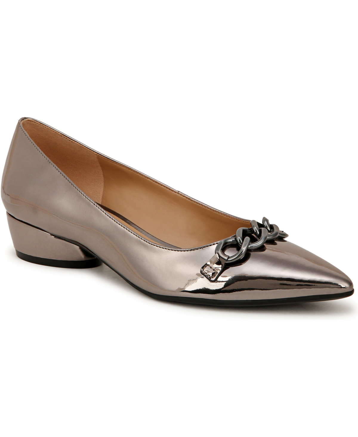 Naturalizer Becca Pump In Pewter Faux Leather