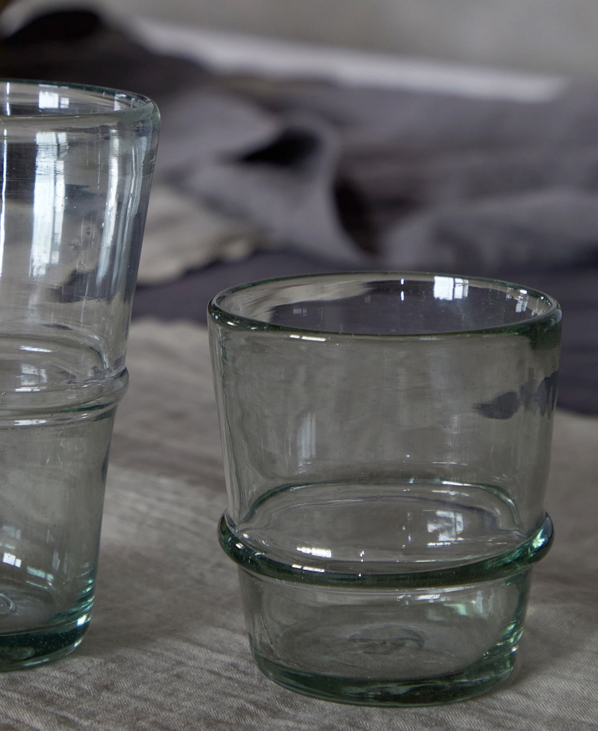 Costa Nova Glass Tumblers, Set Of 6 In Grey
