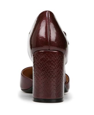 Women's Pixie Mary Jane Pointed Toe Block Heel Pumps