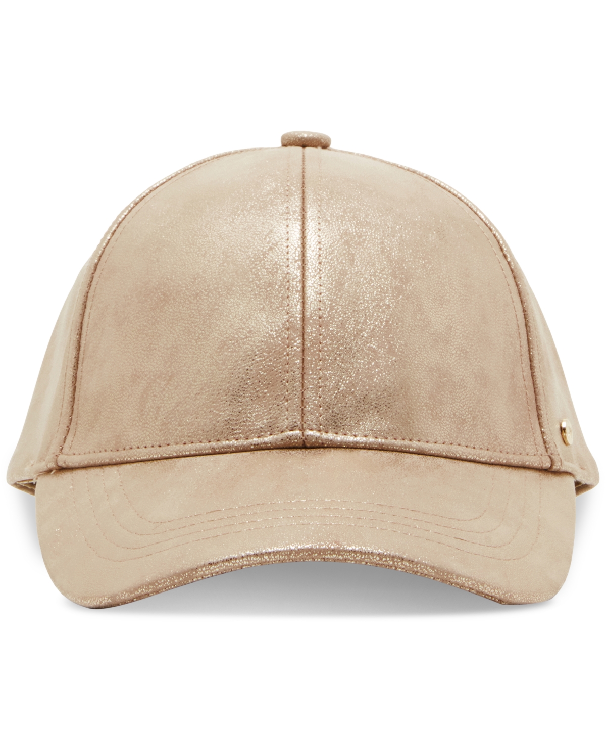 Steve Madden Women's Stone Distressed Metallic Baseball Cap