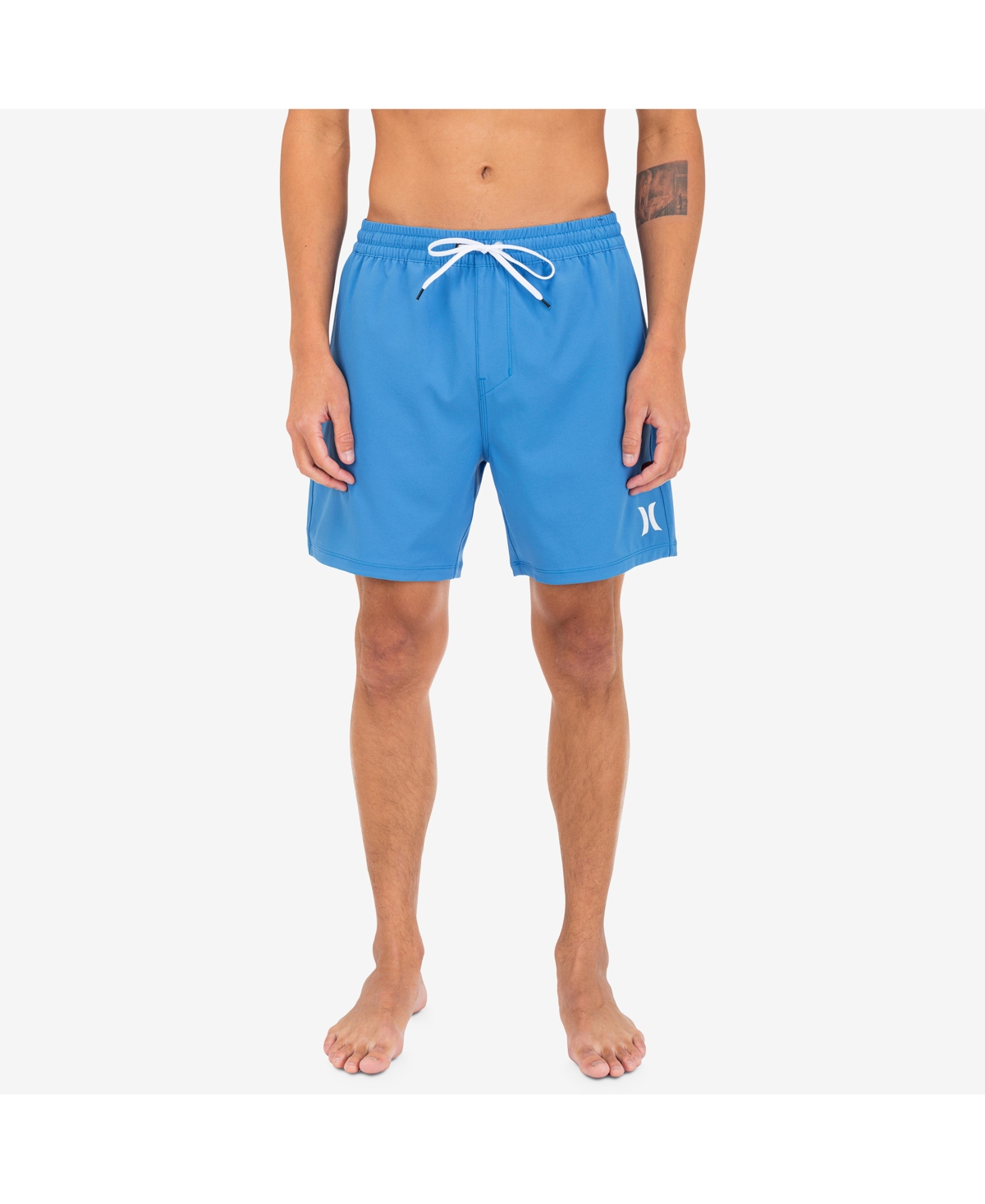 Hurley Men's One And Only Solid Volley Shorts In Black