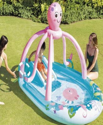 Friendly Octopus Inflatable Play Center Water Slide