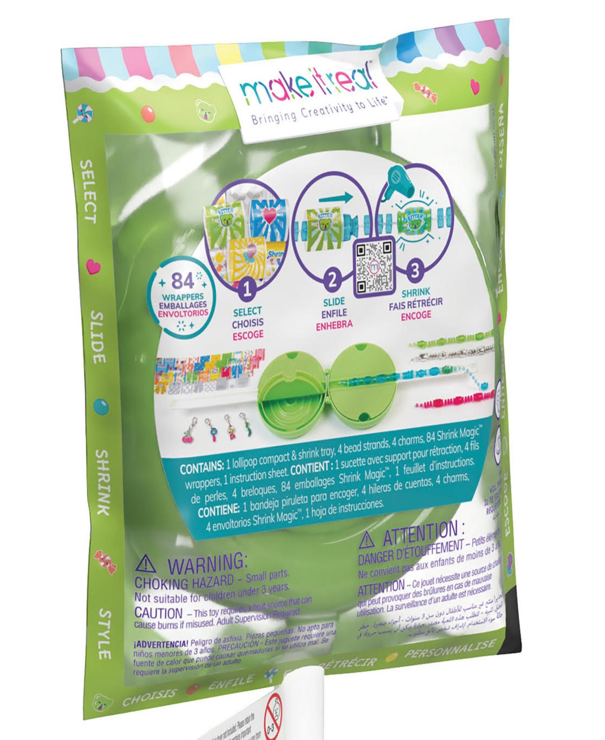 Make It Real Shrink Magic Sweet Sour Lollipop Bracelet Kits In Multi