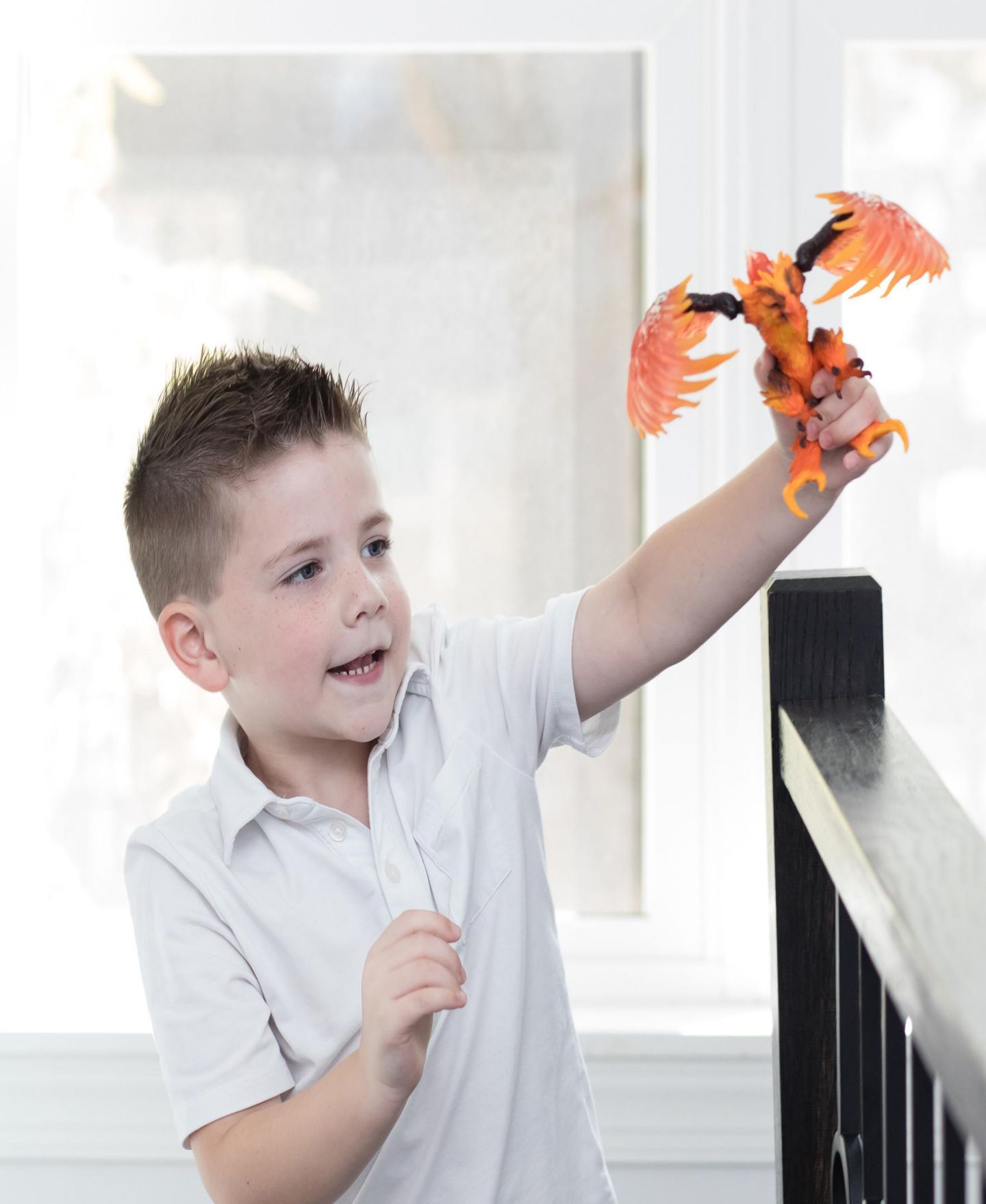 Детская фигурка Schleich Eldrador Creatures Fire Eagle Movable-Wings Action Figure, Ages 7+ — фото 4