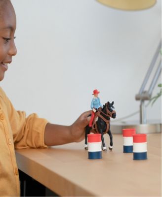 Farm World Cowgirl Barrel Racing Fun Playset