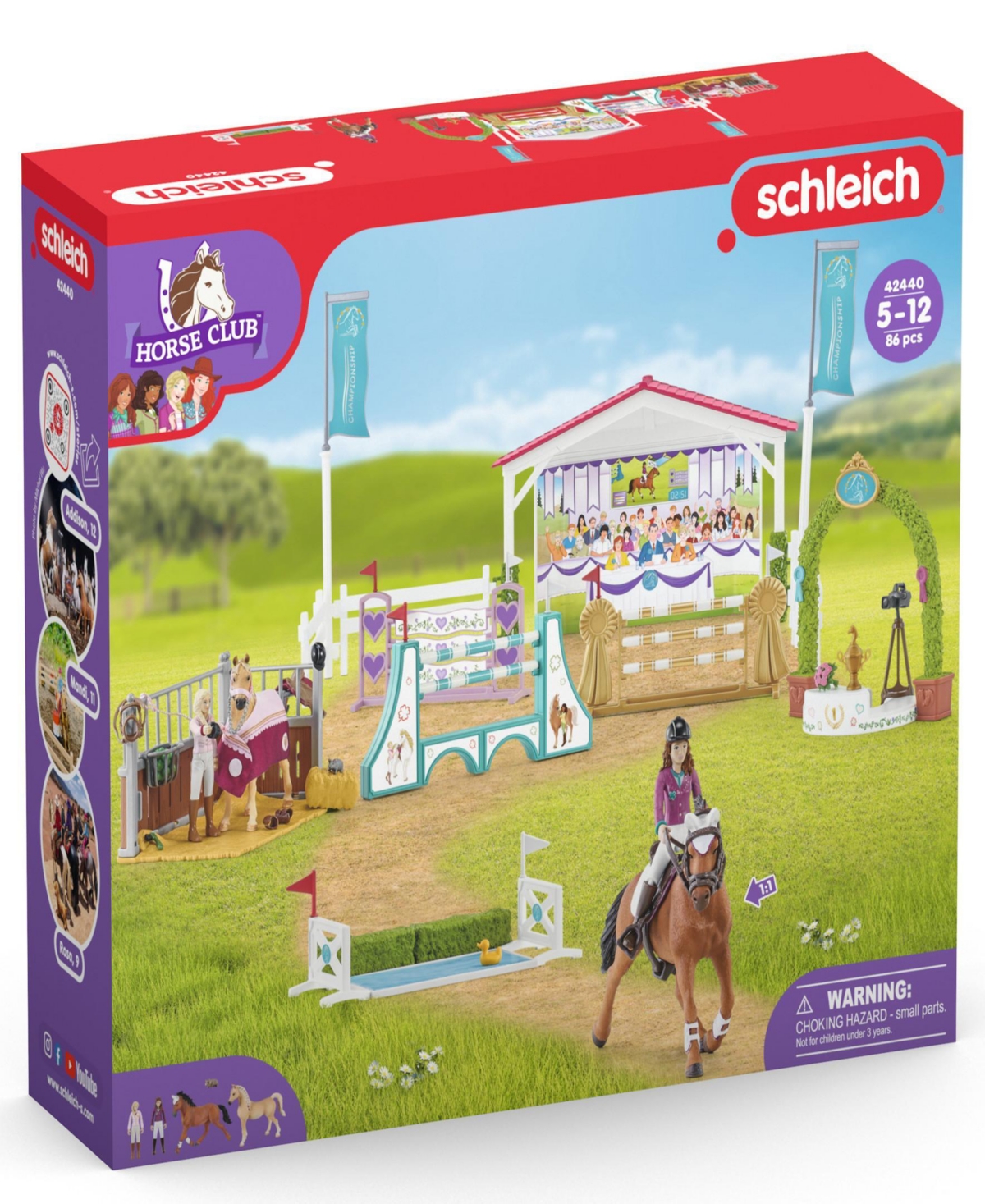 Schleich Horse Club Friendship Horse Tournament Playset In Multi