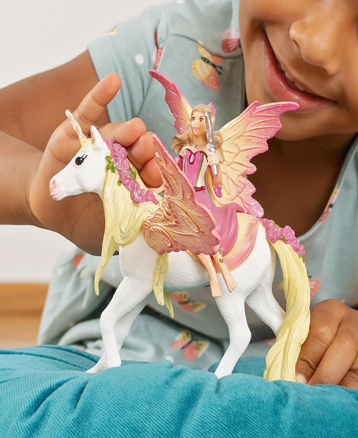 Schleich Bayala Fairy Feya With Pegasus Unicorn Playset In Multi