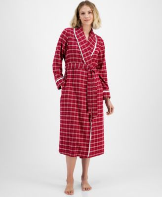 Charter Club Women s Long Plaid Flannel Robe Created for Macy s Macy s