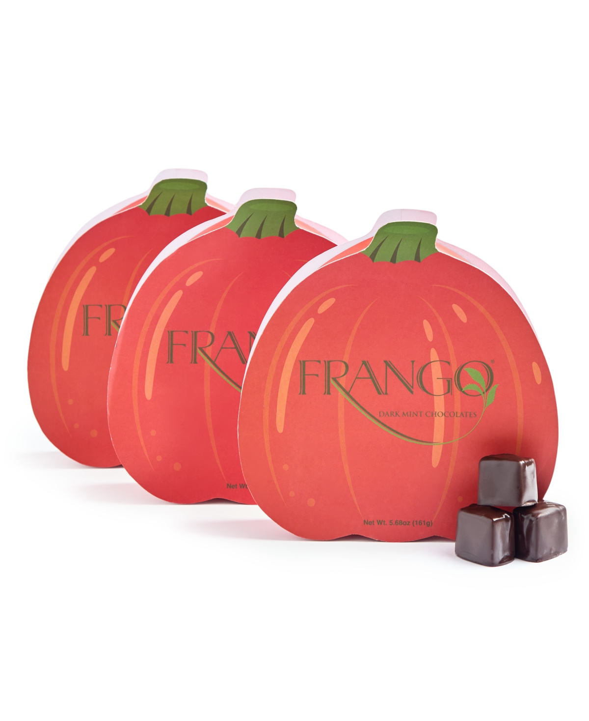 Frango Chocolates Dark Mint Chocolates In Pumpkin Box, 3 Pack, Created For Macy's In Transparent
