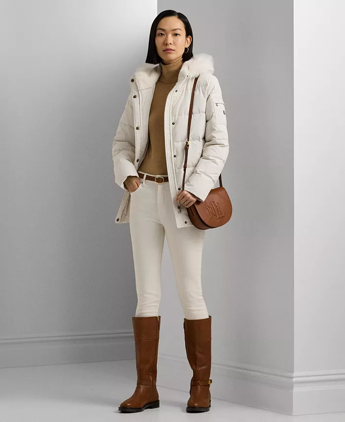 Women's Faux-Fur Hooded Puffer Coat - thumbnail 5