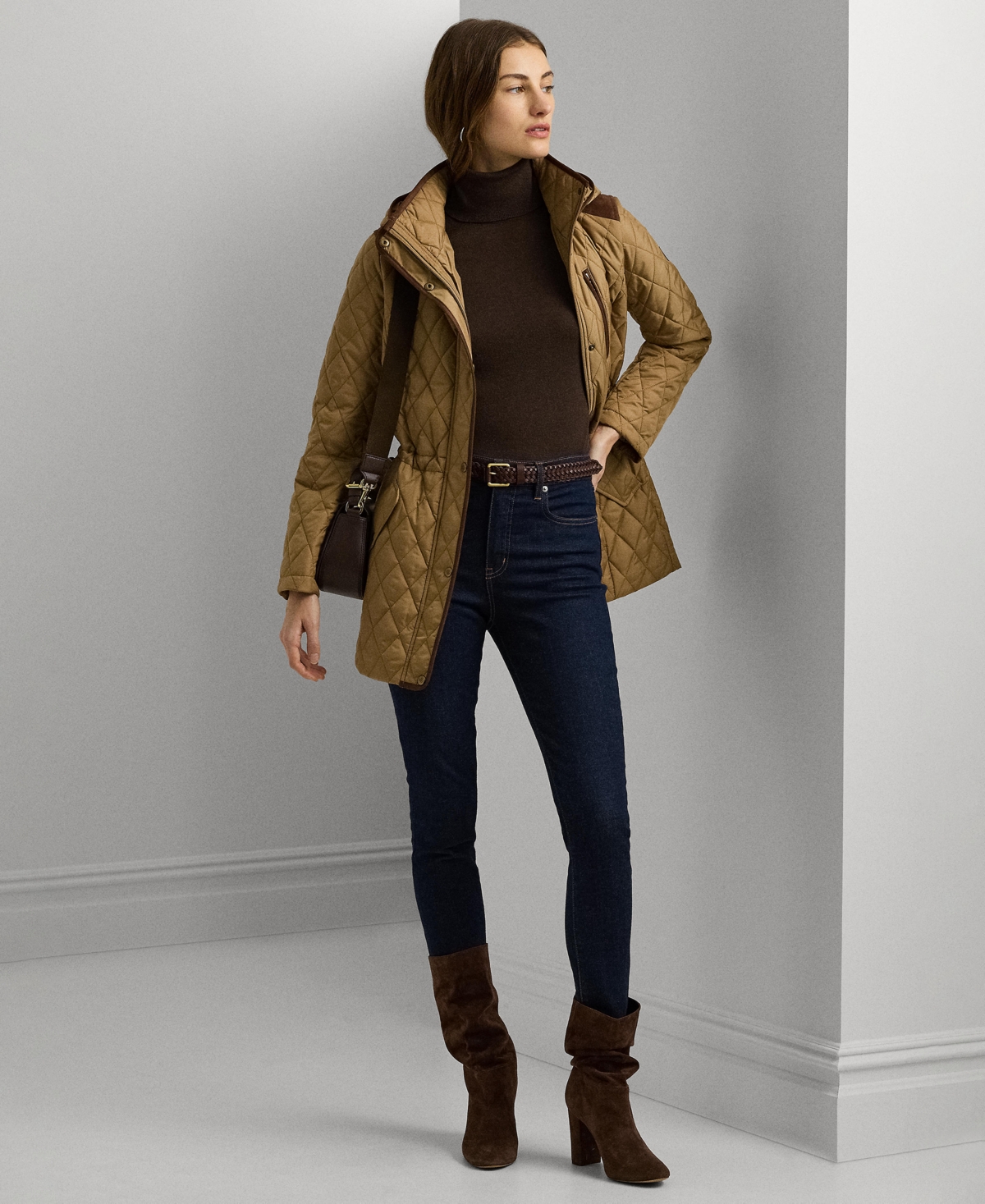 Lauren Ralph Lauren Women's Hooded Anorak Quilted Coat