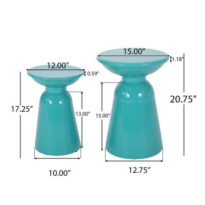 Streamdale Modern Iron Outdoor Side Table Durable, Stylish, Versatile