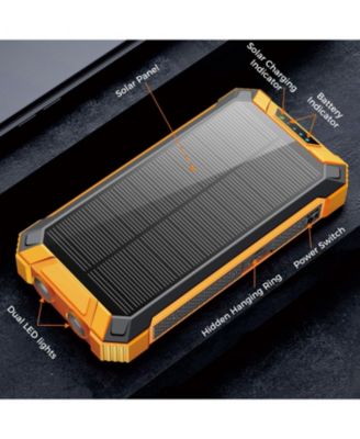 20,000mAh Power Bank- Convenient 4 Built-in Cables & Wireless Charging