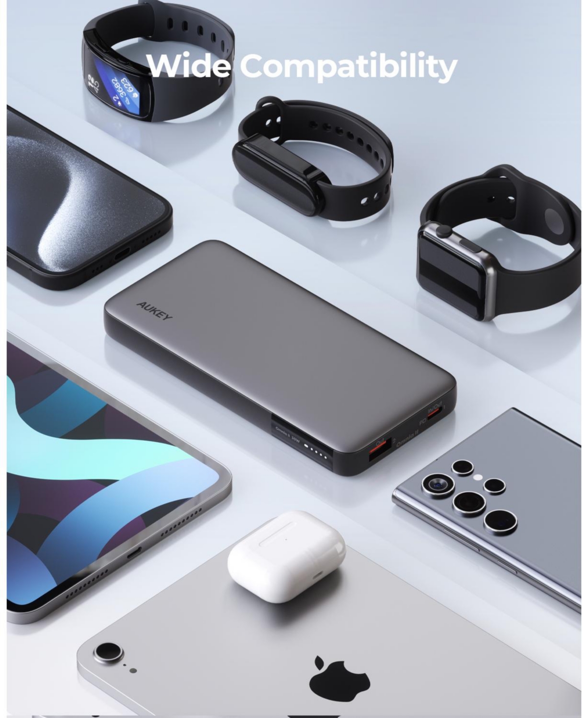 Aukey Pb-Y42 30W 20000mAh Portable Power Bank