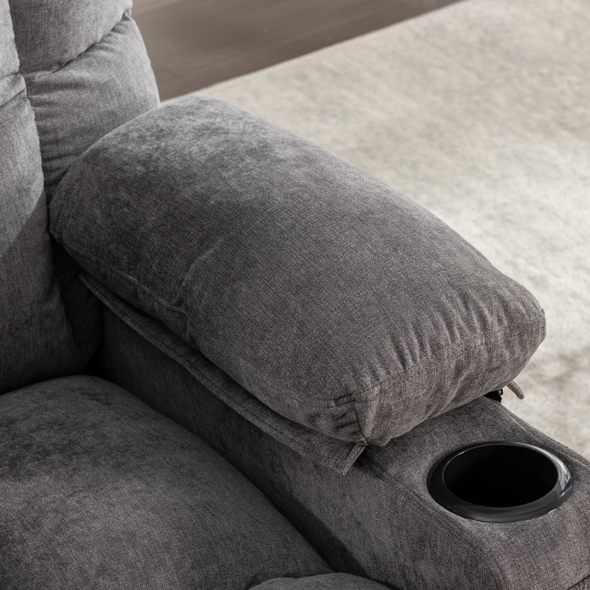 Streamdale Oversized Rocking Recliner with Massage, Heat & Usb