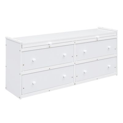 Streamdale Loft Bed with Retractable Desk and Drawers