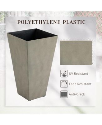 Versatile Matte-Finish Planter Pots Indoor/Outdoor, Self-Draining, Weather-Resistant