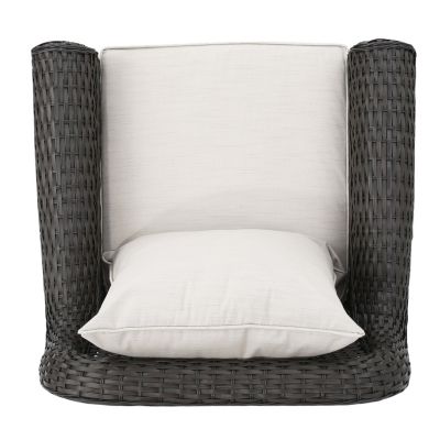 Streamdale Wicker Swivel Rocking Chair Cozy Outdoor Relaxation and Comfort