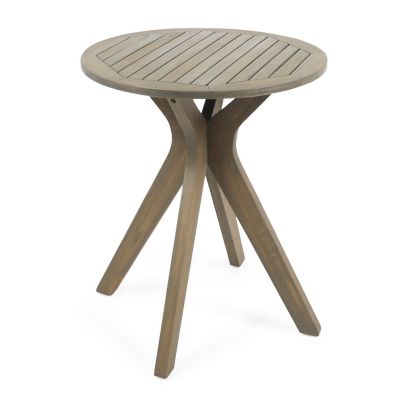 Exquisite Acacia Wood Bistro Table for Sophisticated Outdoor Dining