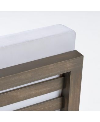 Simplie Fun Outdoor Loveseat Set with Coffee Table in Acacia Wood with Plush Cushions