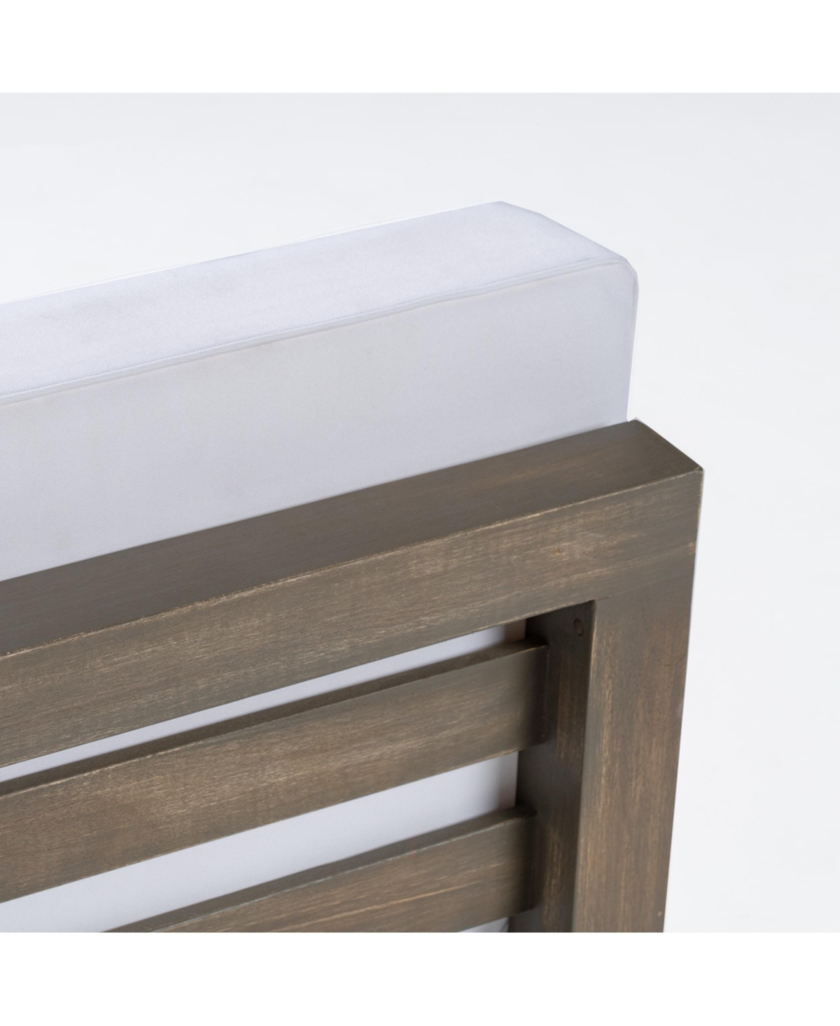 Simplie Fun Outdoor Loveseat Set with Coffee Table in Acacia Wood with Plush Cushions