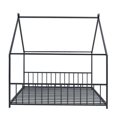 Streamdale Full Size Metal House Bed, White