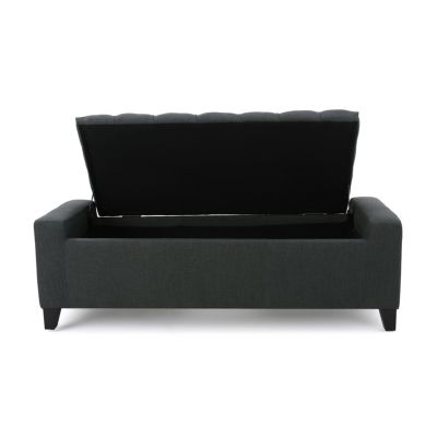 Stylish Storage Ottoman with Tufted Top
