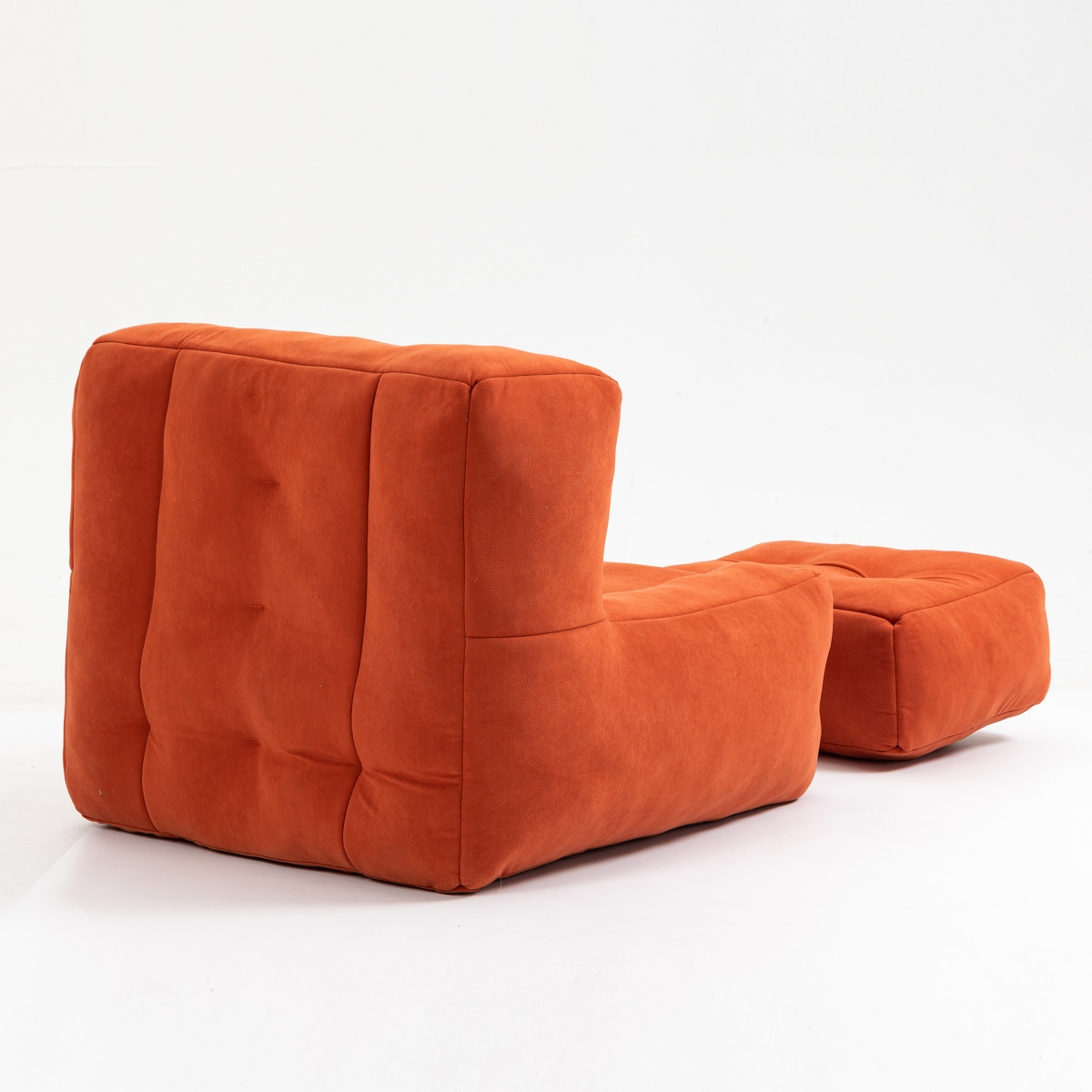 Bean bag and ottoman set for adults and kids