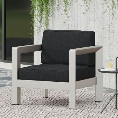 Luxurious Low-Profile Outdoor Club Chair with Deep Seating