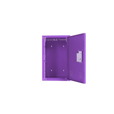 Compact Purple Steel Storage Cabinet