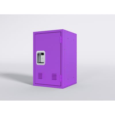 Compact Purple Steel Storage Cabinet