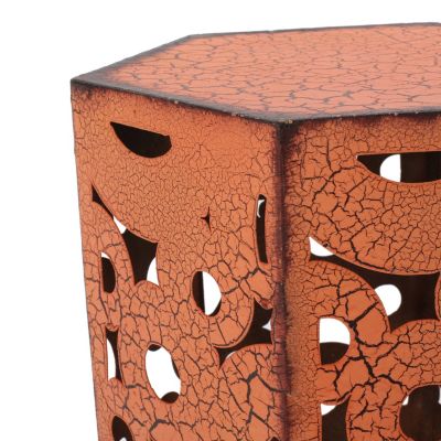 Streamdale Intricate Fleur-de-Lis Accent Table Set Large & Small