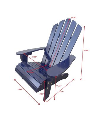 Outdoor Or Indoor Wood Children Adirondack Chair