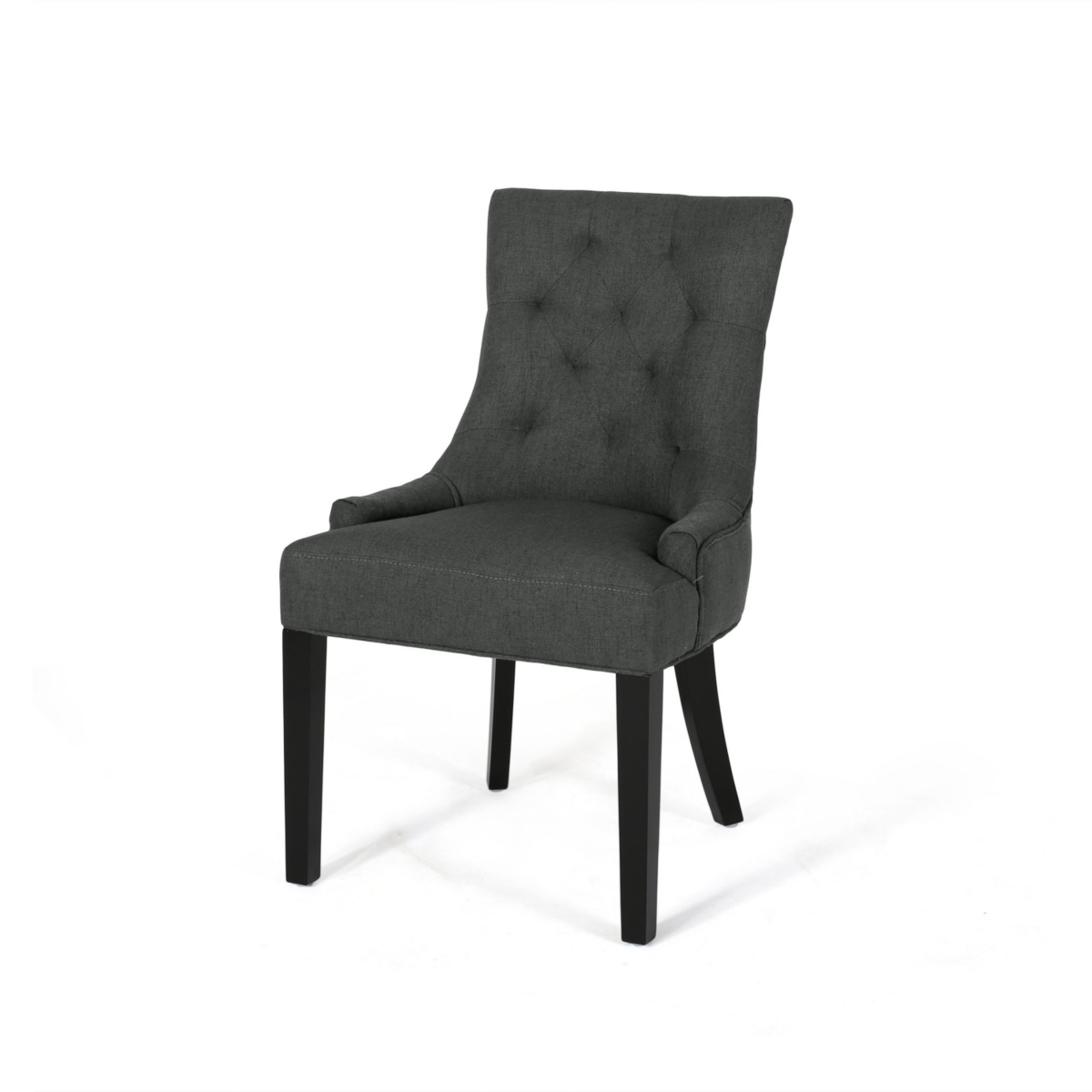 Streamdale Furniture Contemporary Tufted Dining Chair with Buttonless Diamond Stitch and Tapered Legs