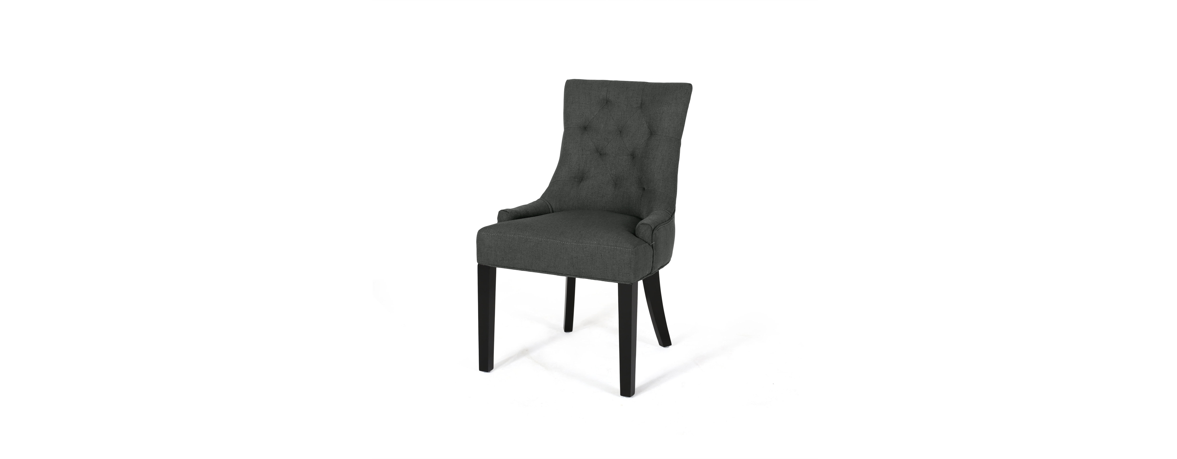 Streamdale Furniture Contemporary Tufted Dining Chair with Buttonless Diamond Stitch and Tapered Legs